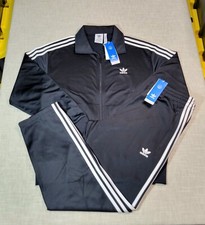 ADIDAS Originals Firebird Mens Tracksuit Jacket Pants Set Black White S L XL 2XL