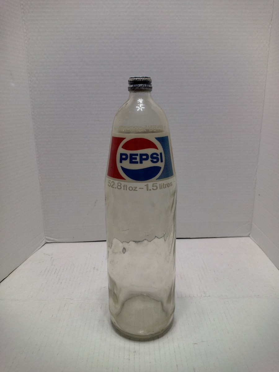 Vintage Pepsi 52.8oz (1.5 Liters) Glass Soda Pop Bottle Canada