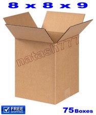 75 - 8x8x9 Cardboard Boxes 32-ECT Mailing Packing Shipping Corrugated Carton