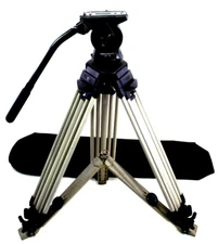VINTEN VISION 10 AS DA 2D TRIPOD SYS PLT BAR TDKN BAG GRSP MINT SERVICED 37.5Lbs