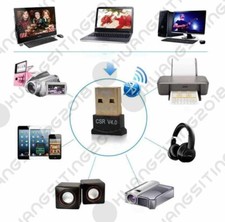 Bluetooth 4.0 USB 2.0 CSR4.0 Dongle Adapter for PC LAPTOP WIN XP VISTA 7 8 10