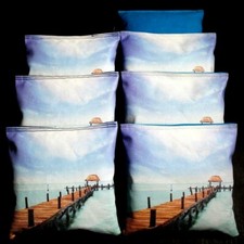 All Weather CUSTOM Cornhole Bean Bags 8 ACA Regulation Resin Filled Bags 23