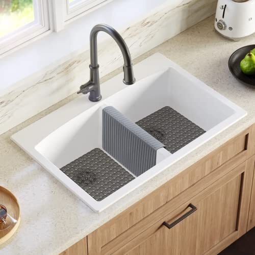 Sink Saddle Silicone Sink Divider Mat Kitchen Sink Protector Sink Mat