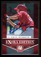2012 Panini ERIC STAMETS Signed Card autograph ANGELS INDIANS