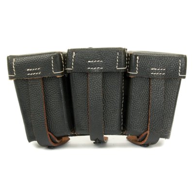 German WWII 98k Mauser Black Leather Ammunition Pouch | eBay