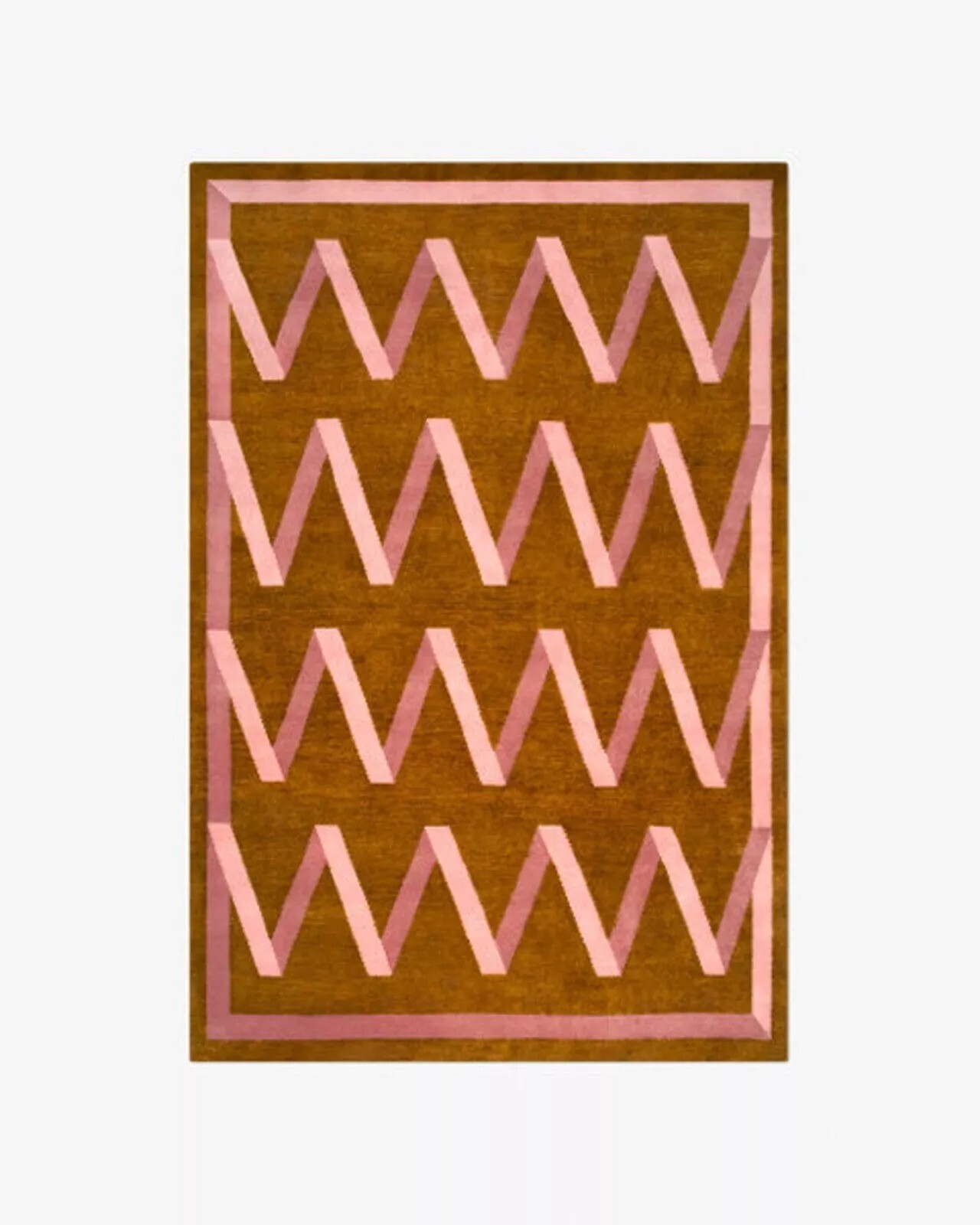 Hand-Tufted Wool Rug 9×12 ft - Nordic Knots Brown Design, Handmade Area Rug