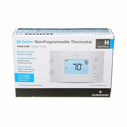 Emerson WhiteRodgers 1F83H21NP 80 Series NonProgrammable Thermostat