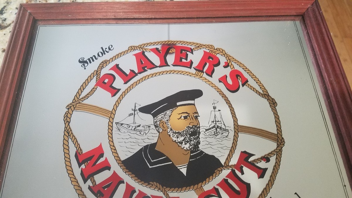 Vintage Player's Navy Cut Cigarettes Tobacco Framed Advertising