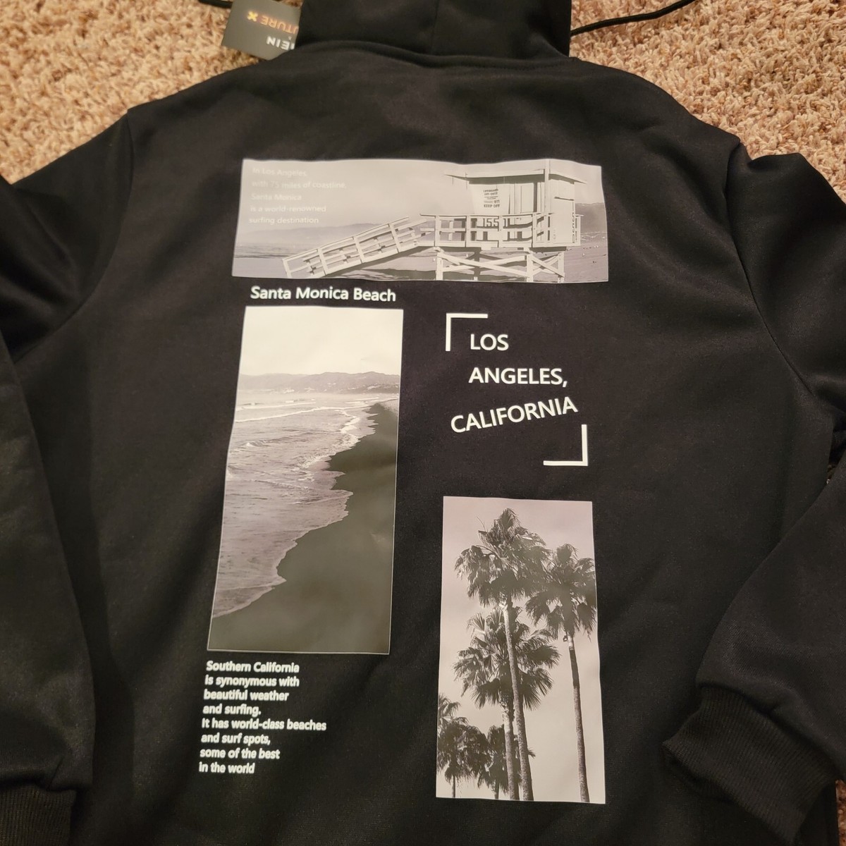 SANTA MONICA AIRLINES XL ブラック　パーカー　90′s SANTA MONICA AIRLINES XL ブラック パーカー 90′s