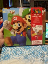 Super Mario Deluxe Activity Set Over 500 Pieces, With Bonus Scratch Journal