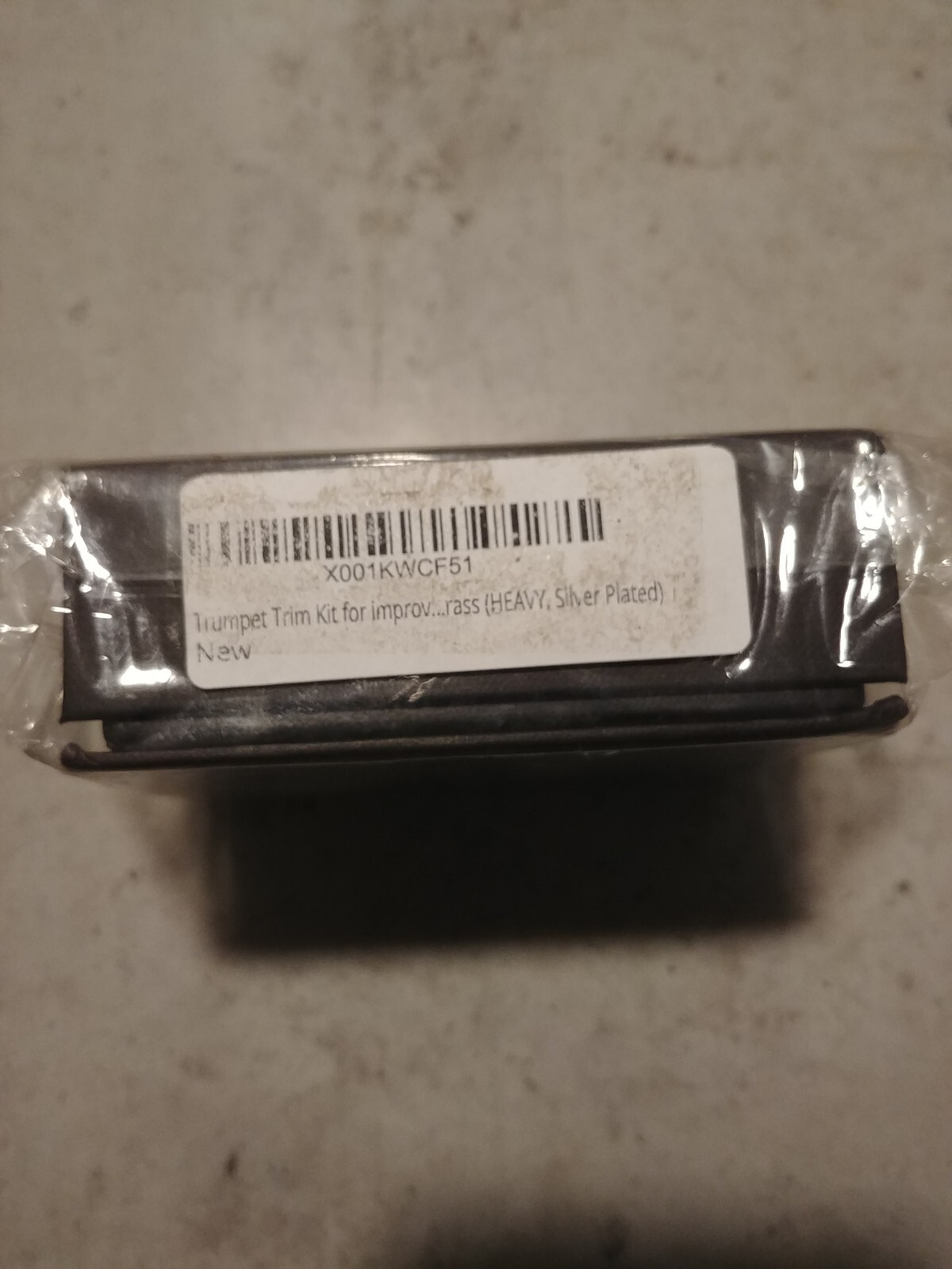 Bach Trumpet Trim Kit. KGUBrass. HEAVY Caps. 998 Silver Plated. New in Box