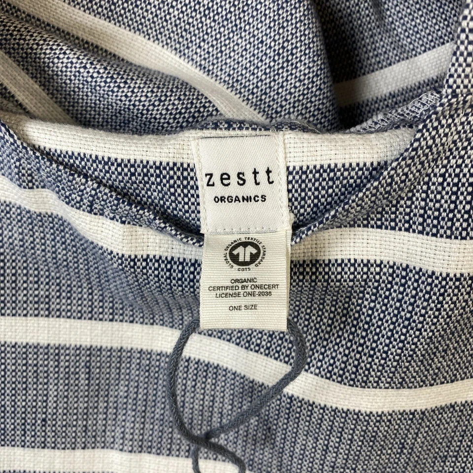 Zestt Organics Hooded Poncho Kids One Size 100% Organic Cotton Beach Bath Travel - Image 2 of 4