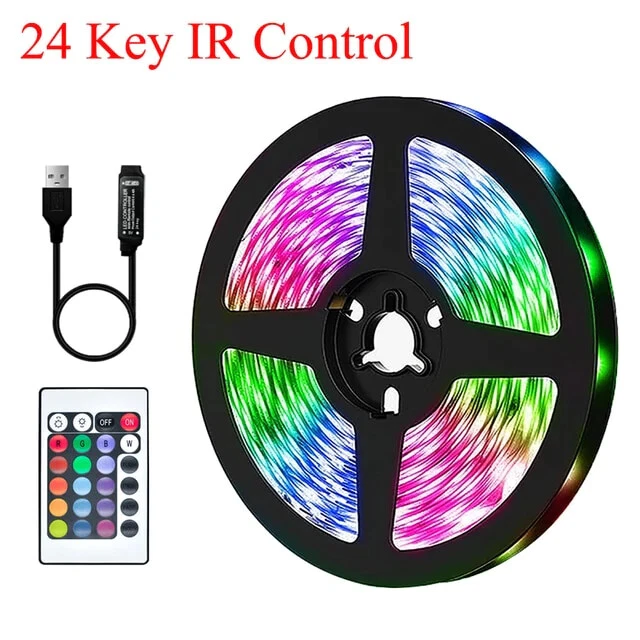 10M 20M LED Strip Lights RGB 5050/RGBIC WS2812B Infrared Bluetooth Ontroller TV - Image 3 of 4