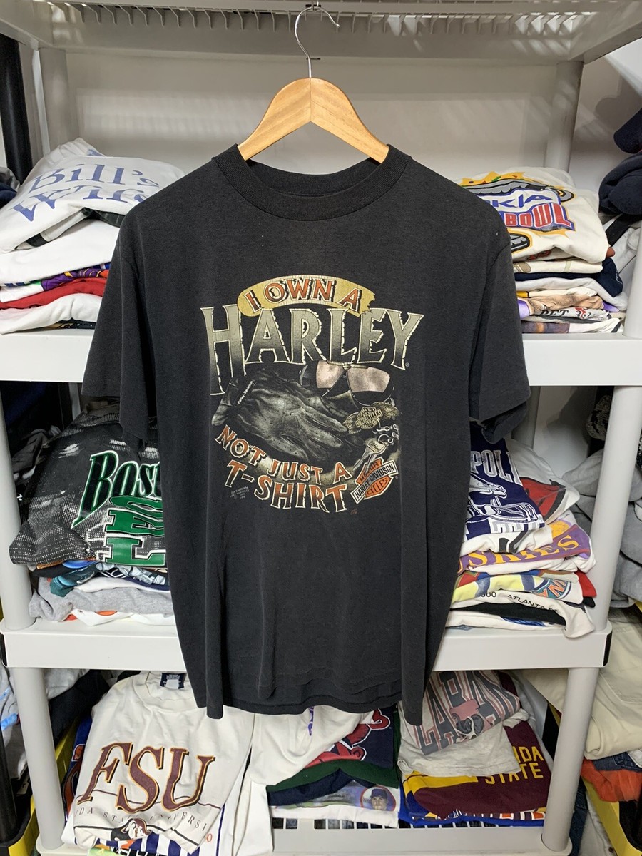 Vintage 3D Emblem Harley Davidson Mens 90s Single Stitch T Shirt