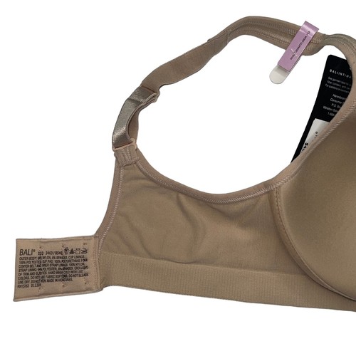 Bali Bra Wirefree Convertible Seamless Cool Comfort Soft Padded Lightweight 3463 - Picture 34 of 48
