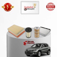 Wartungsset 4 Filter VW Tiguan 2.0 TDI 103KW 140PS Ab 2007