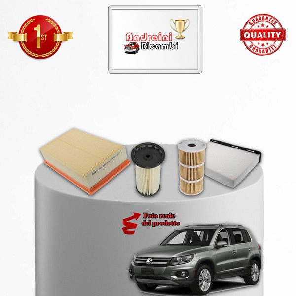 Wartungsset 4 Filter VW Tiguan 2.0 TDI 103KW 140PS Ab 2007-image