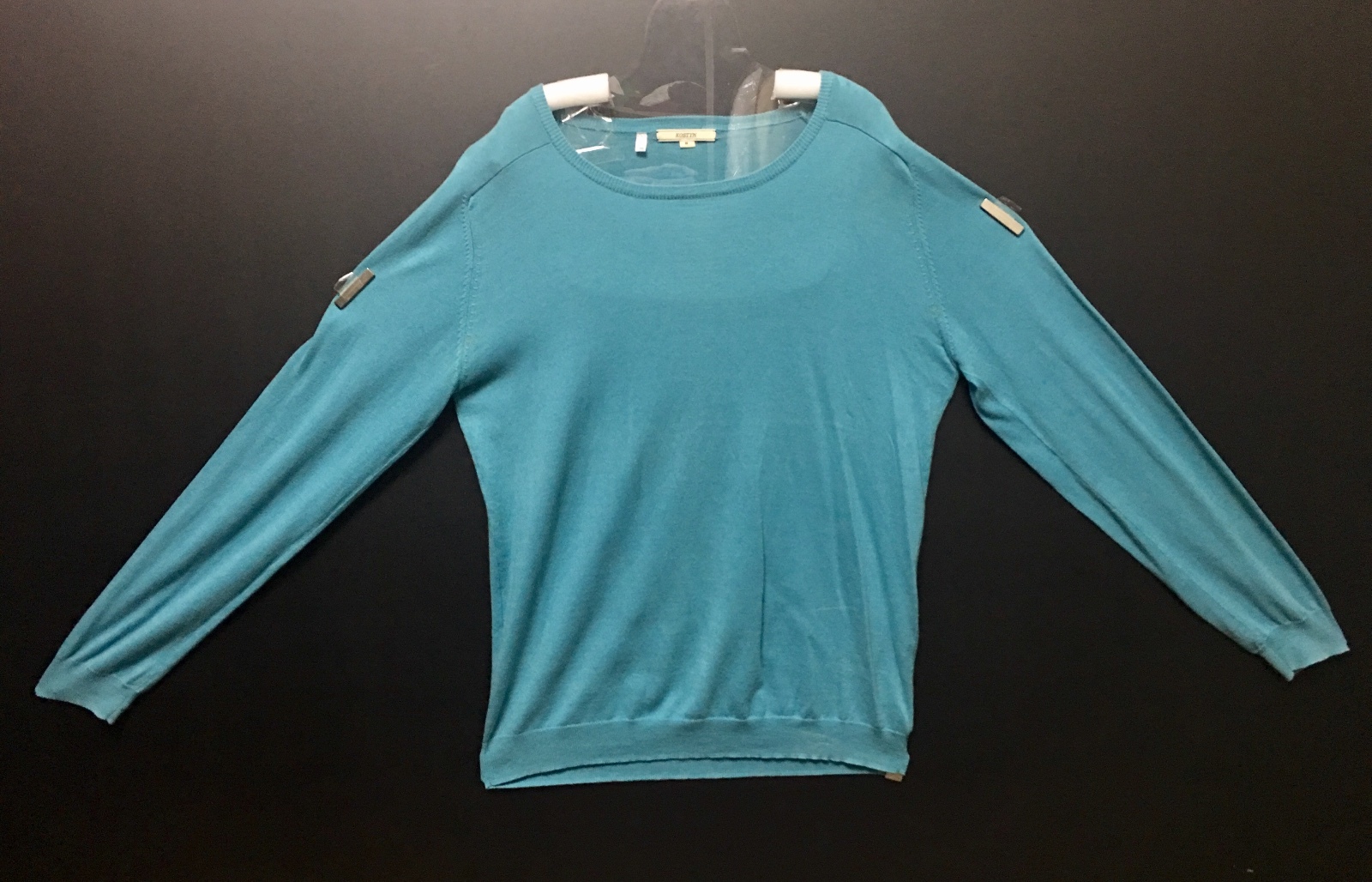 [M] Cheap Monday Kostym Boy Knitted Blue Green Crewneck Cotton Sweater Tee Shirt