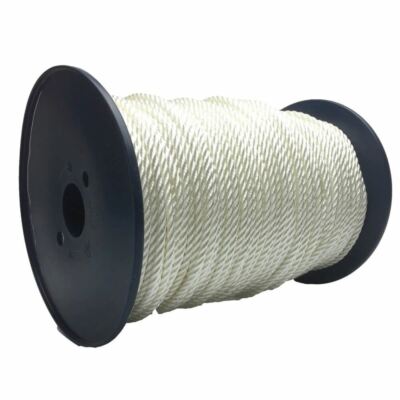 Corde De Mouillage Nylon 10mm X 50m - 3 Torons, Extrémités Scellées, Sur Bobine, Neuve