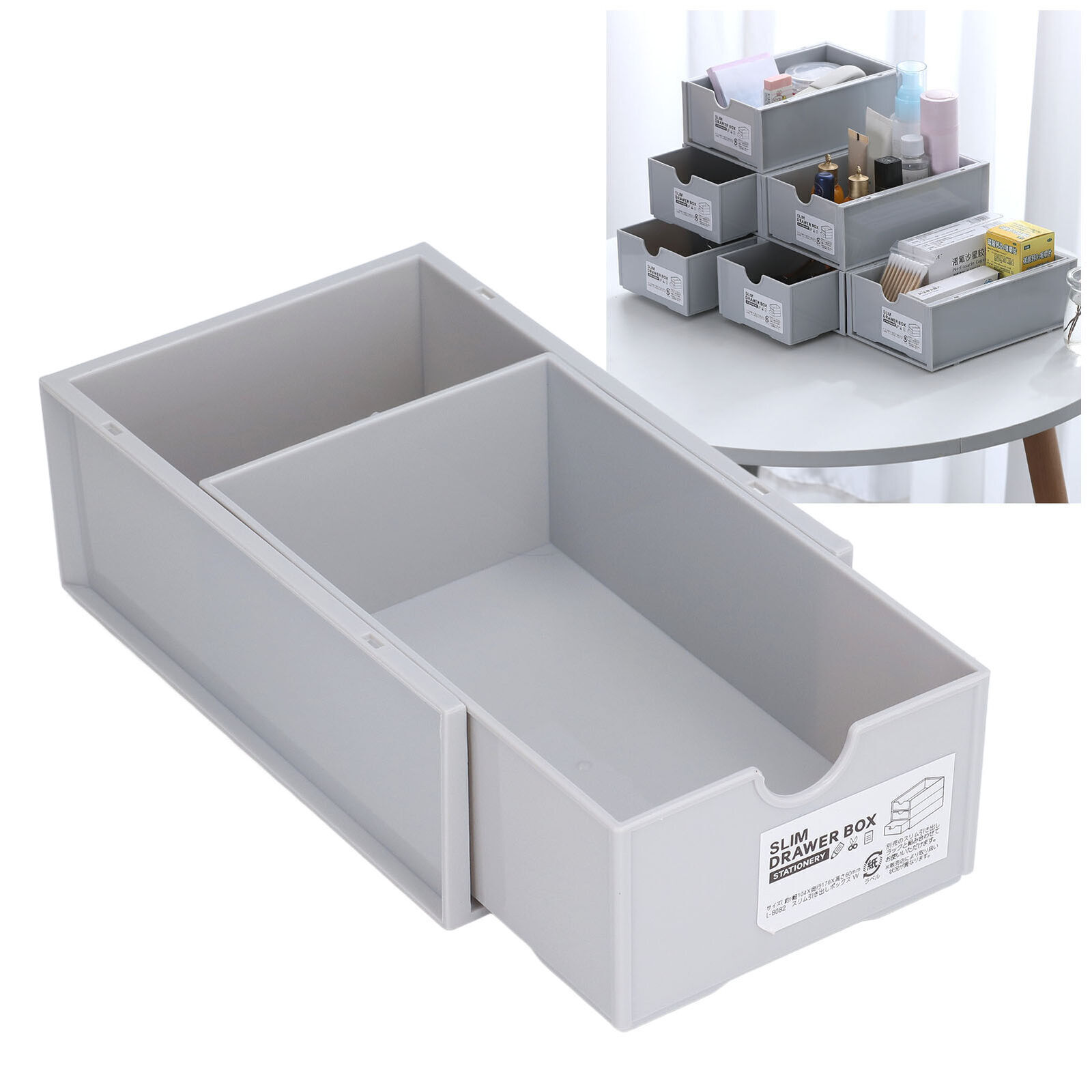 Storage Box Stackable PP Material Large Capacity Classified Storage Strong Durab