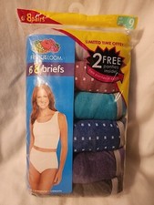 NEW Fruit of the Loom Ladies Briefs 8 pack Size 9