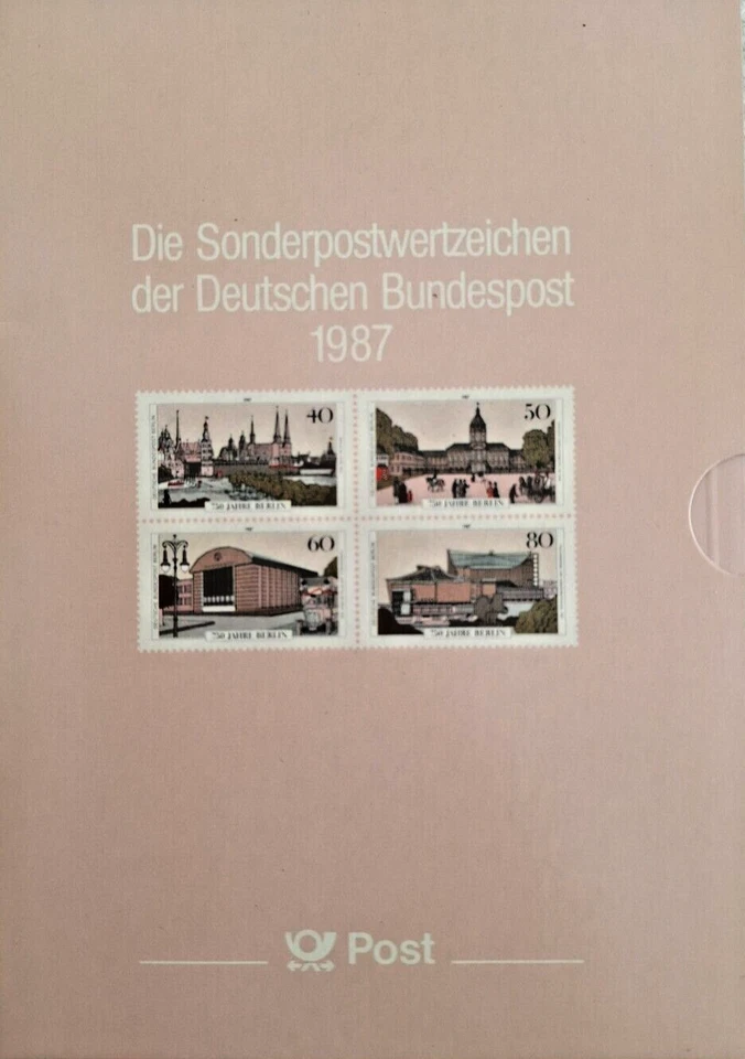 BRD Jahrbuch 1987  postfrisch incl. Hülle - Bild 1 von 1
