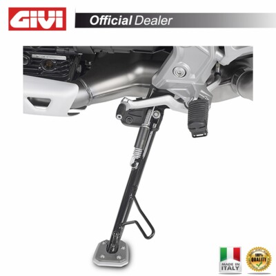 Cavalletto Laterale Moto Universale - Piastra Di Appoggio Allargata, Antiscivolo, In Alluminio - Foto 6