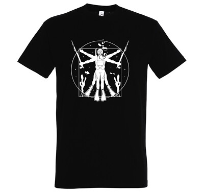 Youth Designz Da Vinci Taucher Herren T-Shirt Cool Lustig Fun Spruch Leonardo