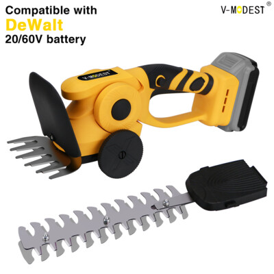 Hedge Trimmer Cordless For Dewalt 20v MAX Battery 2-in-1 Electric Grass Shears