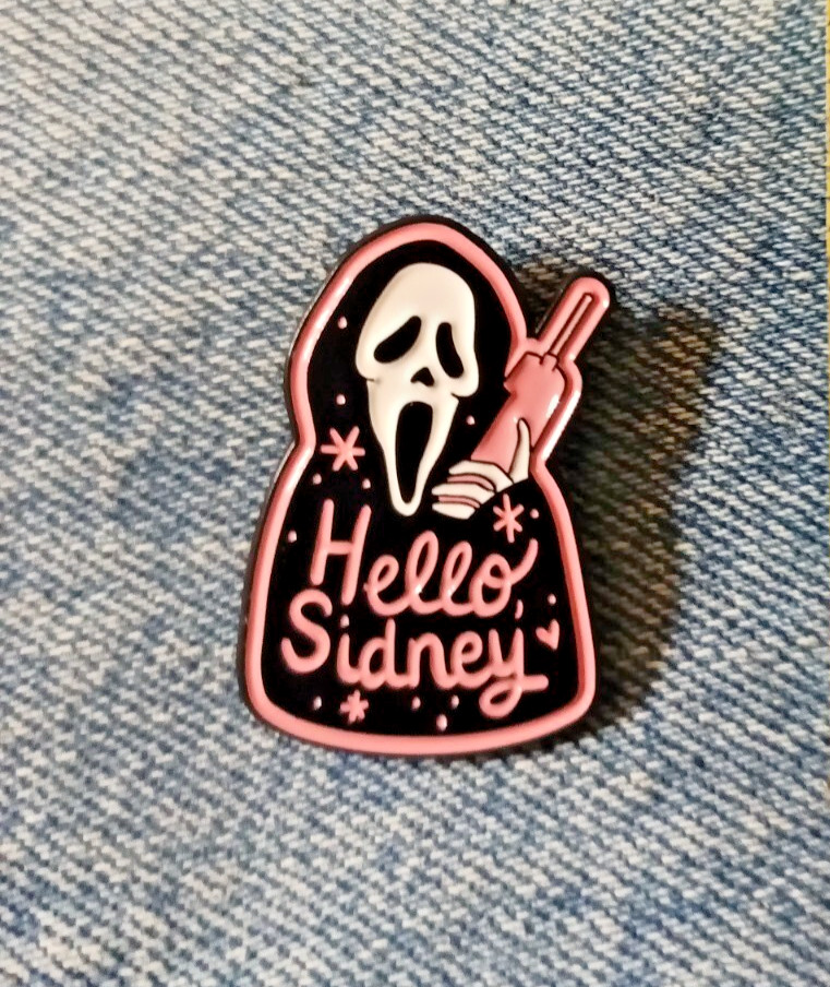 SCREAM-HELLO SIDNEY-ENAMEL PIN- SHIP ALL THE PINS YOU BUY FOR $4.99-VISIT STORE