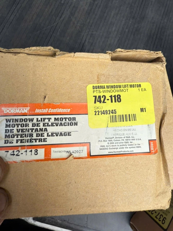 Dorman 742-118 Window Motor Glass Front Driver or Passenger Side for Chevy Olds - Image 2 of 2