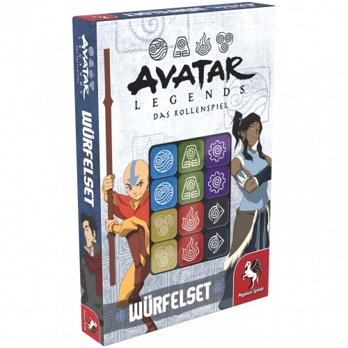 Pegasus Spiele Avatar Legends – Set Di Dadi Per Gioco Di Ruolo – Accessori Tematici