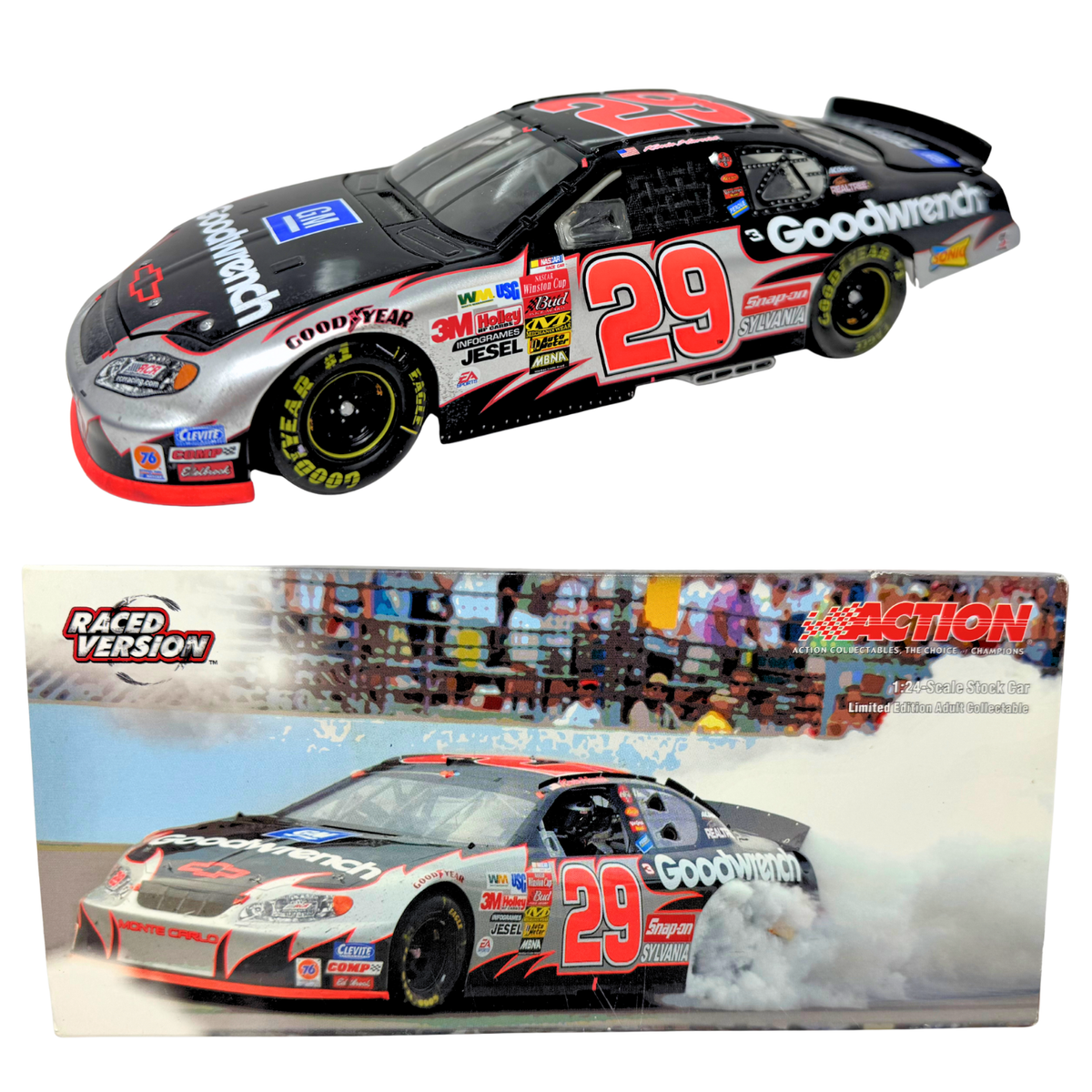 Action Nascar #29 Kevin Harvick GM Goodwrench Victory Burn-out