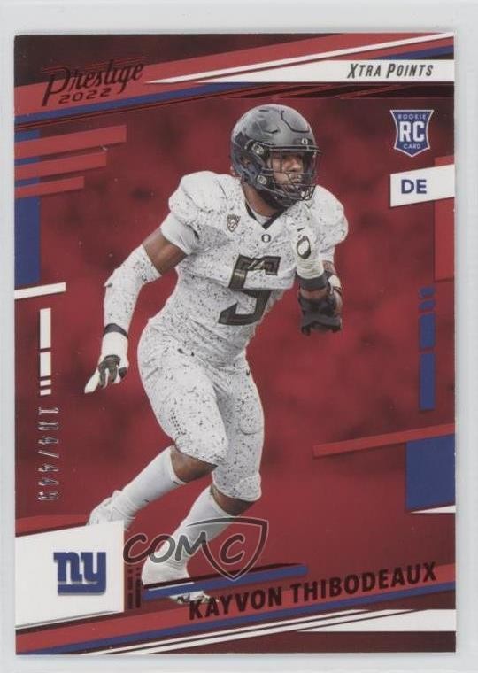 2022 Panini Prestige Rookies Xtra Points Red 104/449 Kayvon Thibodeaux #311 10ph