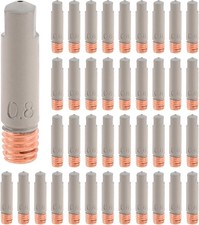 40 Pcs 15AK MIG Welding Tips 0.030" Contact Tips, Non-Stick Ceramic Coating