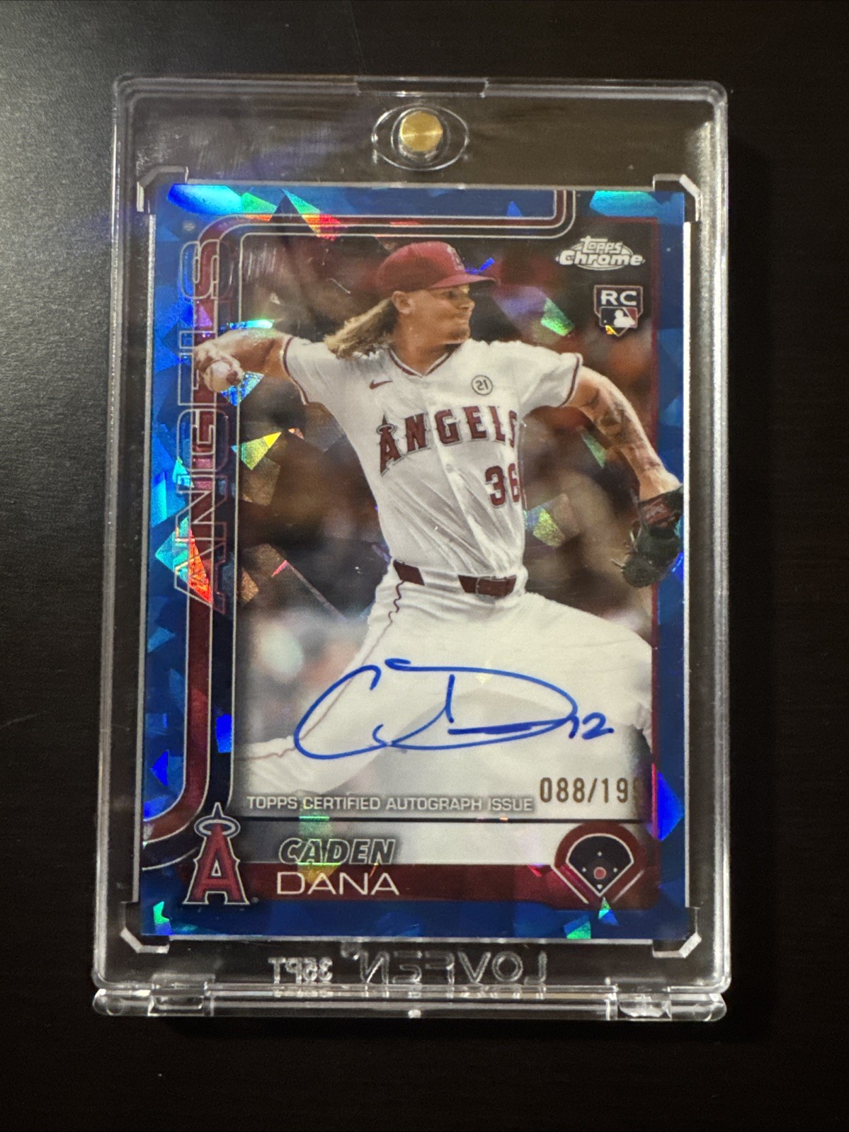 2025 Topps Chrome Sapphire #RA-CAD Caden Dana Rookie Auto  /199 (RC)On Card Auto