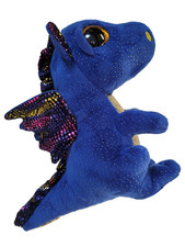 Ty Glubschi´s Beanie Boo´s blauer Drache SAFFIRE Gr. 23 cm Top Zustand