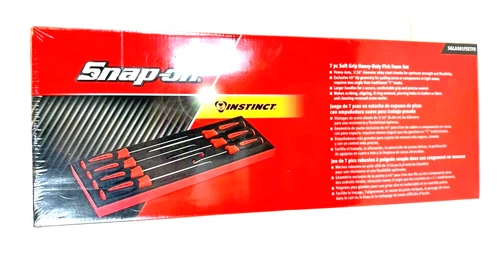 New Snap-on™ SGLAS01FSETFR 7pc RED Soft Grip Heavy-Duty Foam Pick Set SEALED