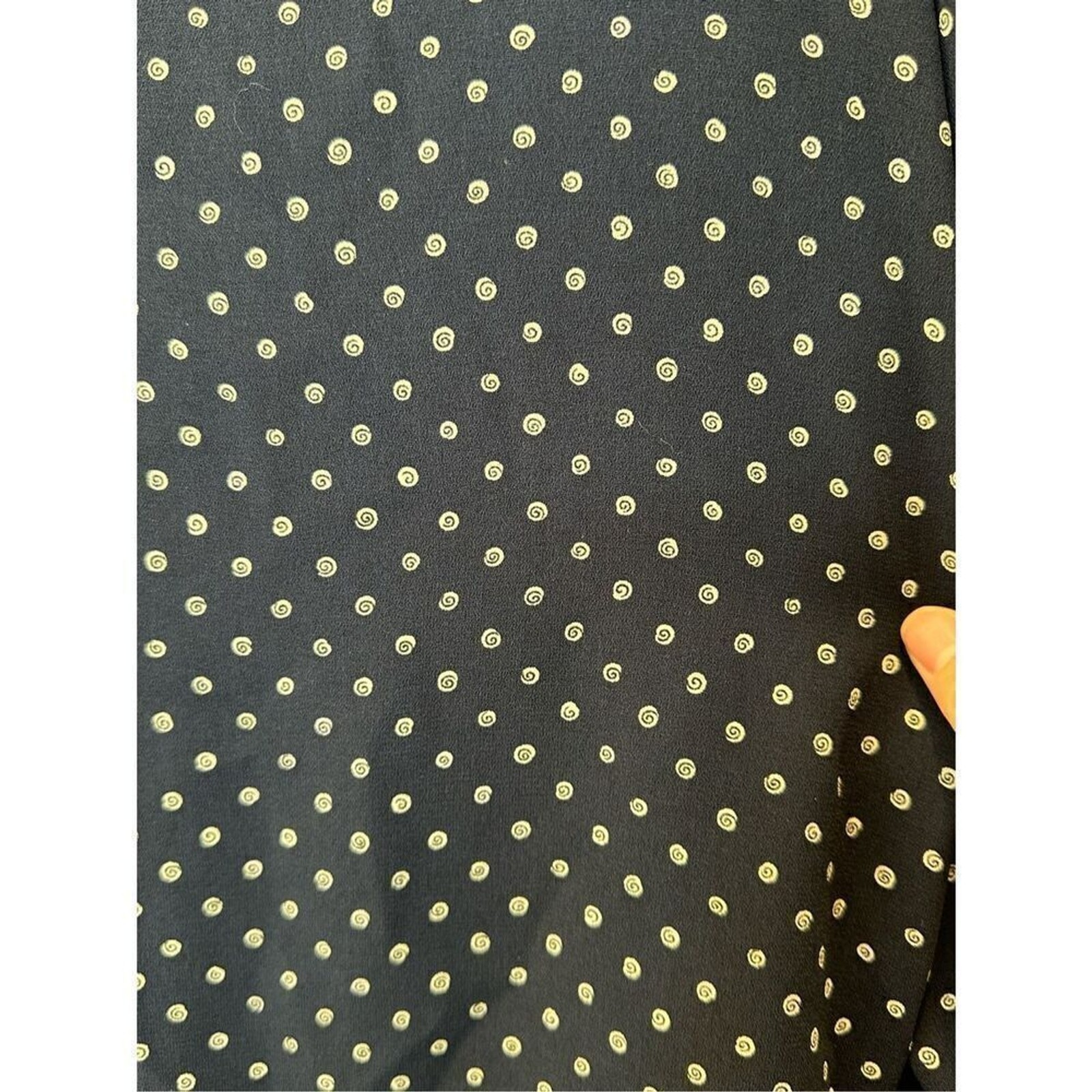 Pendleton Navy Print Button Front Tunic Blouse Si… - image 5