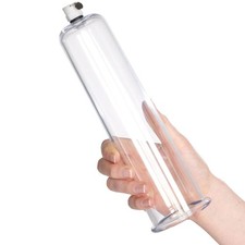 Cylinder for Penis Pump Untapered 8 12 Inch with Female Valve with Sleeve Case