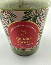 THRESHOLD Holiday Spruce Soy Candle 21.5oz Two Wicks, mandarin + juniper berry