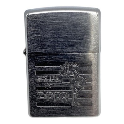 Vintage Zippo 2003 ''Zippo Is The Best Selection'' Windy Girl Design Oil Lighter