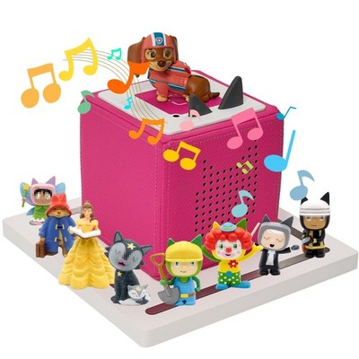 Gieanoo für SquareTonie Box Regal, kompatibel mit Toniebox 8,7''D, rund-weiß 