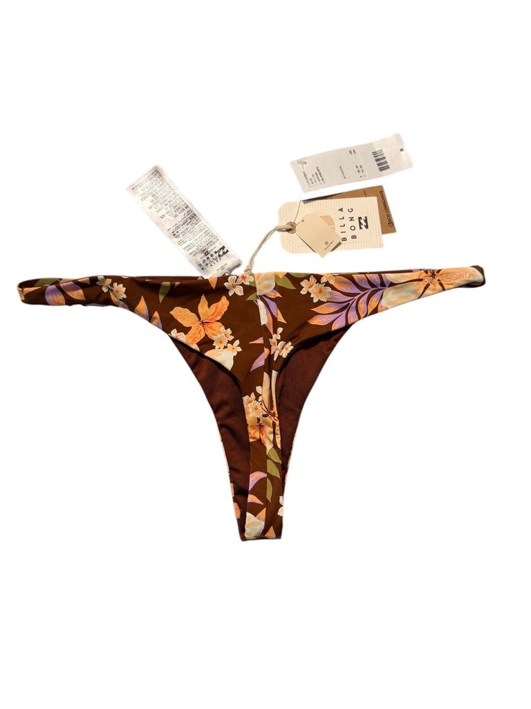Billabong Floral Thong Maya Bikini Bottom Large NWT Medium 10