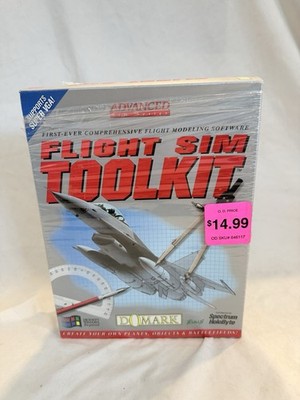 Flight Sim Toolkit Domark (Windows PC CD, 1993) Big Box Sealed Other