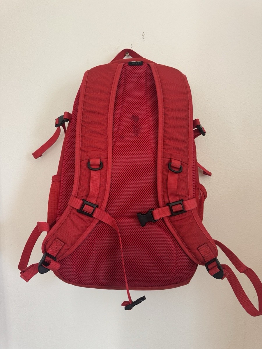 Supreme SS18 Red Backpack - 100% Authentic - USED | eBay