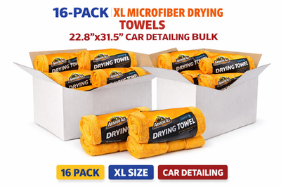 #ad Armor All Microfiber Drying Towels 16 Pack XL Car Detailing Bulk 22.8x31.5 $39.99