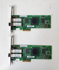 Lot of 2 QLogic QLE2462 Dual-Port 4Gb Fibre Channel FC Host Bus Adapter HBA 