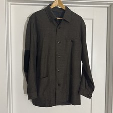 Grant Thomas Blazer Men Green Beige Wool Coat Luxury