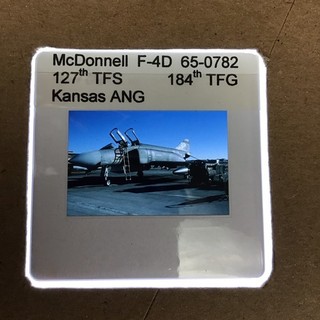 35mm SLIDE McDonnell F 4D Phantom 127TFS 184TFG Kansas ANG F4D250
